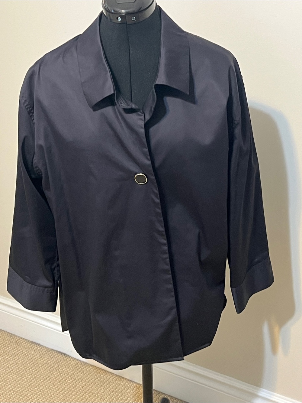TYLER BOE Cotton Blouse Black Shirt